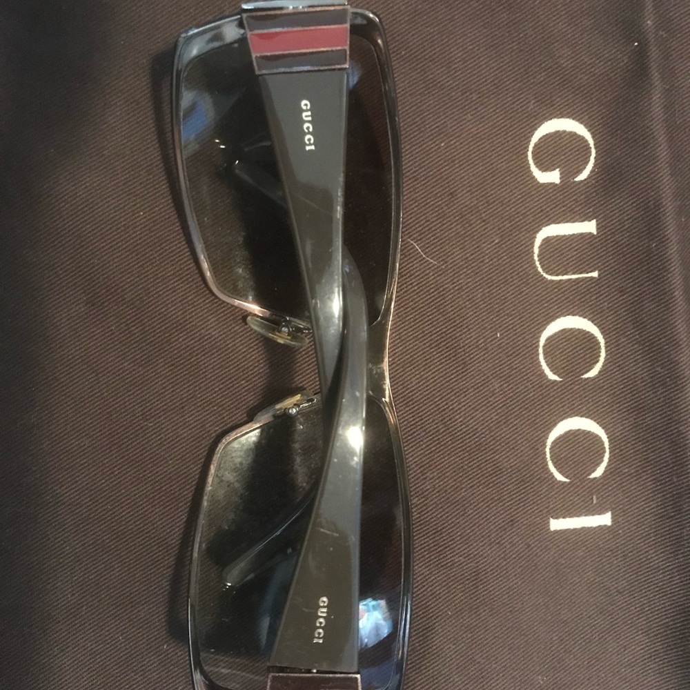 Gently used Gucci Bronze framed sunglasses